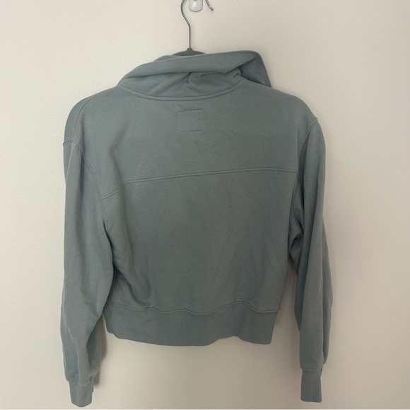 Abercrombie & Fitch Drama Wedge Henley Soft AF Line Blue XS - Picture 5 of 6